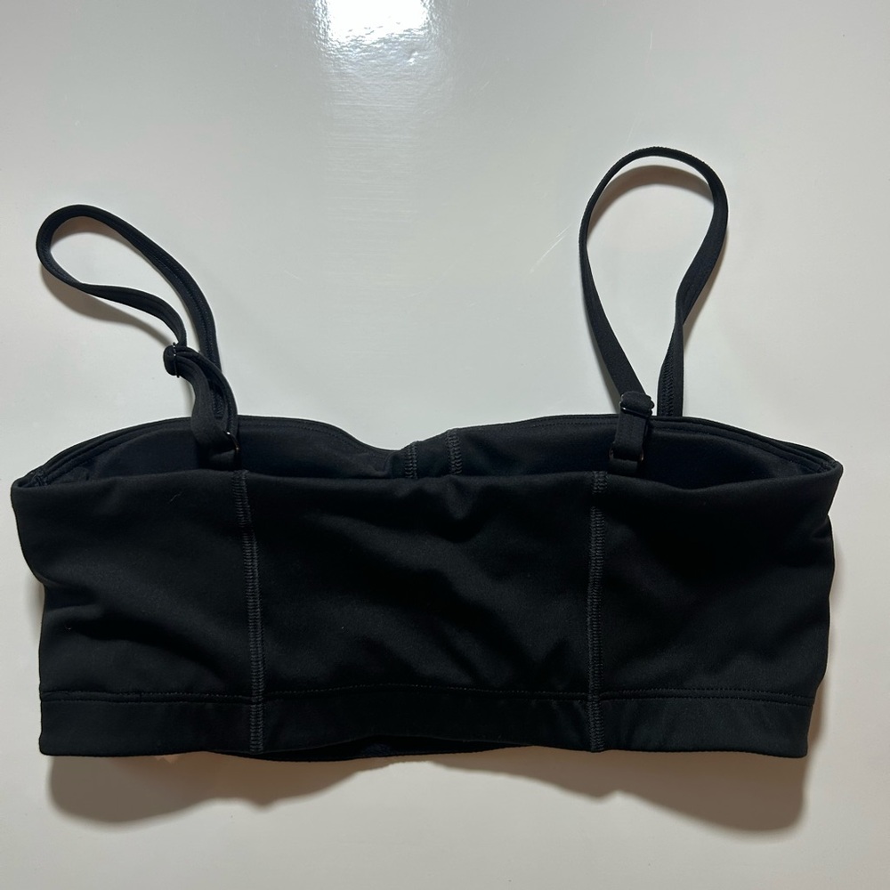Gymshark Black Bandeau Bralette Size Small - Picture 2 of 4